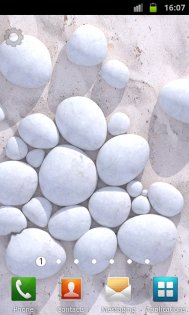 White Pebble Live Wallpaper 1.3.0. Скриншот 1