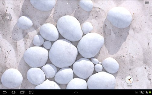 White Pebble Live Wallpaper 1.3.0. Скриншот 2