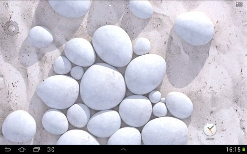 White Pebble Live Wallpaper 1.3.0. Скриншот 3