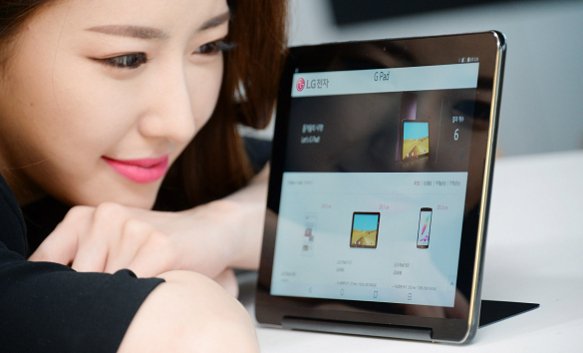 LG представила новый планшет с LTE и встроенной подставкой