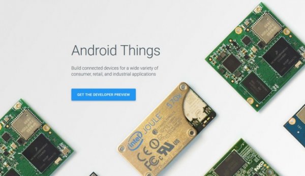 Google представила новую платформу Android Things для интернета вещей