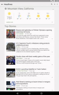 Google Новости и погода 3.5.3. Скриншот 6