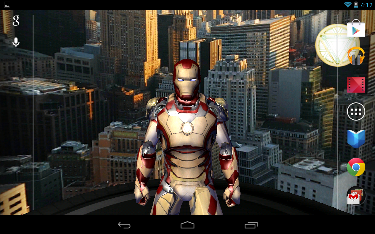 Скачать Iron Man 3 Live Wallpaper 1.28 для Android