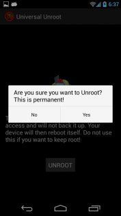 Universal Unroot 1.10. Скриншот 2