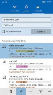 WiFi Analyzer 2.3.0.0. Скриншот 6