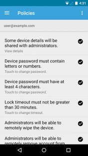 google apps device policy android 10