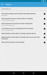 google apps device policy android 14