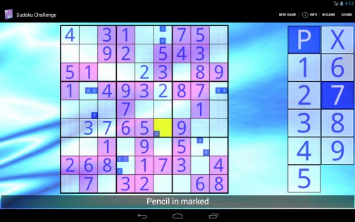 Sudoku Challenge 2.9.3. Скриншот 3