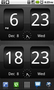 FlipClock BlackOut Widget 4.5.0. Скриншот 2