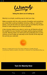 Warmly — An alarm clock 1.2.2. Скриншот 6