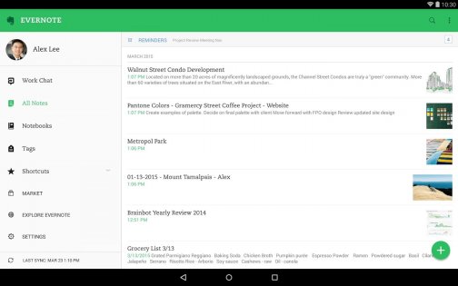 Evernote 10.103.2. Скриншот 10