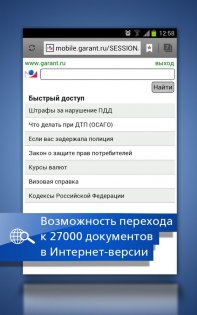ГАРАНТ. Все кодексы РФ 2.0.6. Скриншот 6