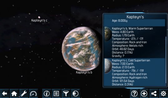 Exoplanet Explorer 2.6.6. Скриншот 2