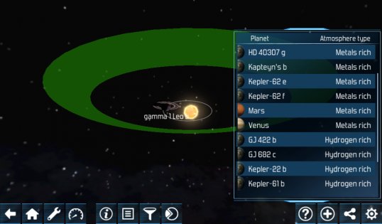 Exoplanet Explorer 2.6.6. Скриншот 6