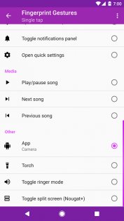 Fingerprint Gestures 1.8. Скриншот 3