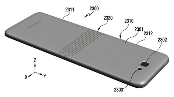 Samsung запатентовала гибкий смартфон