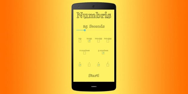 Math game – Numbris Arithmetic 1.0. Скриншот 3