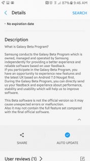 Galaxy Beta Program 1.0.00. Скриншот 3