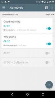AlarmDroid 2.5.10. Скриншот 1