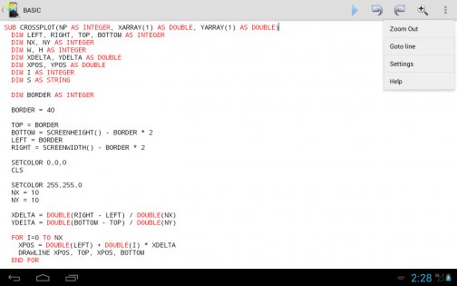 Mobile BASIC 4.12. Скриншот 8