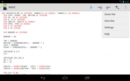 Mobile BASIC 4.12. Скриншот 12