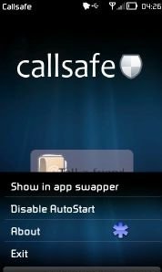 Callsafe 1.00. Скриншот 1