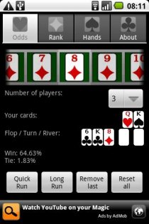 Poker Assistandroid 1.1.0. Скриншот 1