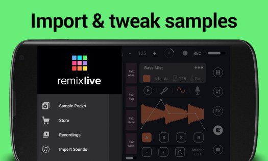 Remixlive 8.3.2. Скриншот 5