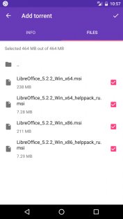 LibreTorrent 3.4. Скриншот 3