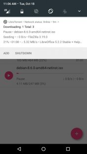 LibreTorrent 3.5.1. Скриншот 4