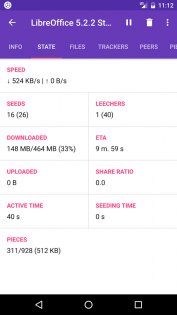LibreTorrent 3.5.1. Скриншот 5