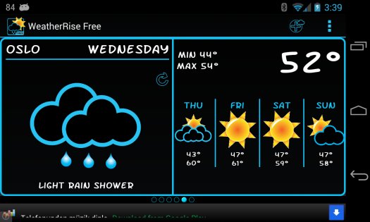 WeatherRise Free 1.8.5. Скриншот 7