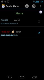 Gentle Alarm (пробная версия) 3.9.4.4. Скриншот 2
