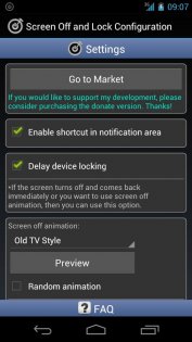 Screen Off and Lock 1.17.4. Скриншот 4