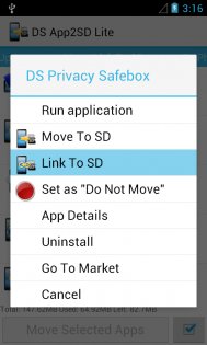 DroidSail Super App2SD (ROOT) 7.5. Скриншот 2