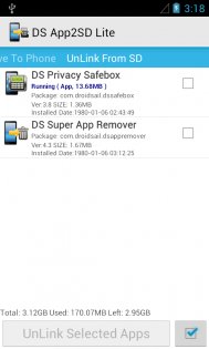DroidSail Super App2SD (ROOT) 7.5. Скриншот 5