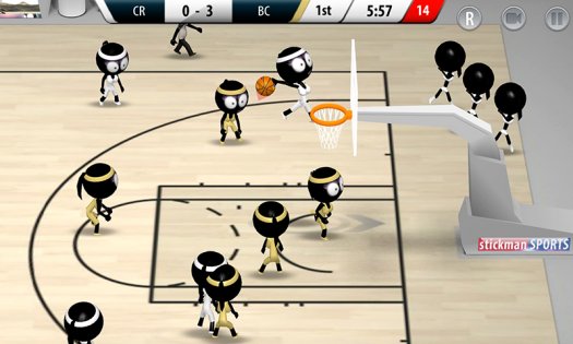 Stickman Basketball 3D 1.2.1. Скриншот 4