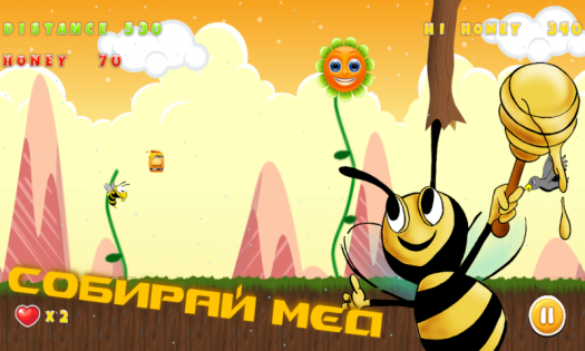 Flappy Happy Bee 1.1.6. Скриншот 2