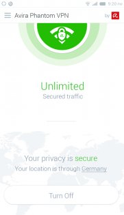 Avira Phantom VPN 3.9.6. Скриншот 5