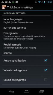 ThickButtons Keyboard 0.9.69. Скриншот 5