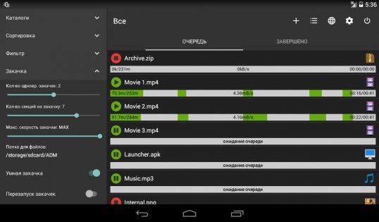 Advanced Download Manager 14.0.29. Скриншот 11