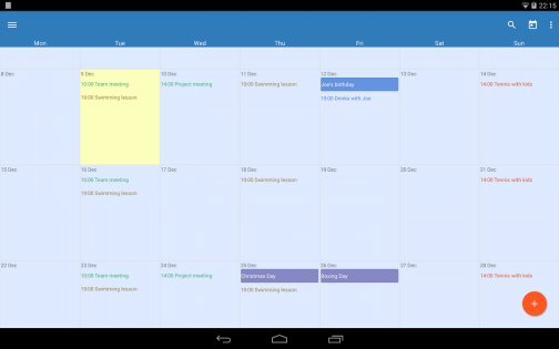 Touch Calendar 1.3.47F. Скриншот 7