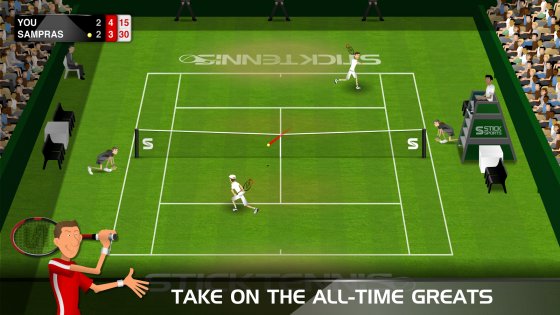 Stick Tennis 2.23.0. Скриншот 2