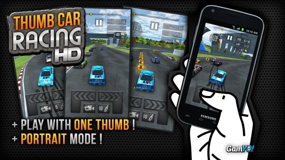 Thumb Car Racing 1.3. Скриншот 2