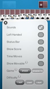 Spider Solitaire 1.4.12.232. Скриншот 6