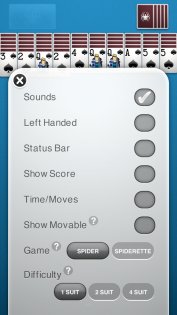 Spider Solitaire 1.4.13.238. Скриншот 6