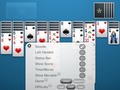 Spider Solitaire 1.4.10.226. Скриншот 11