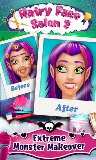 Hairy Face Salon Monster Shave 1.0.5. Скриншот 1