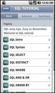 SQL Quick Tutorial 1.3. Скриншот 1