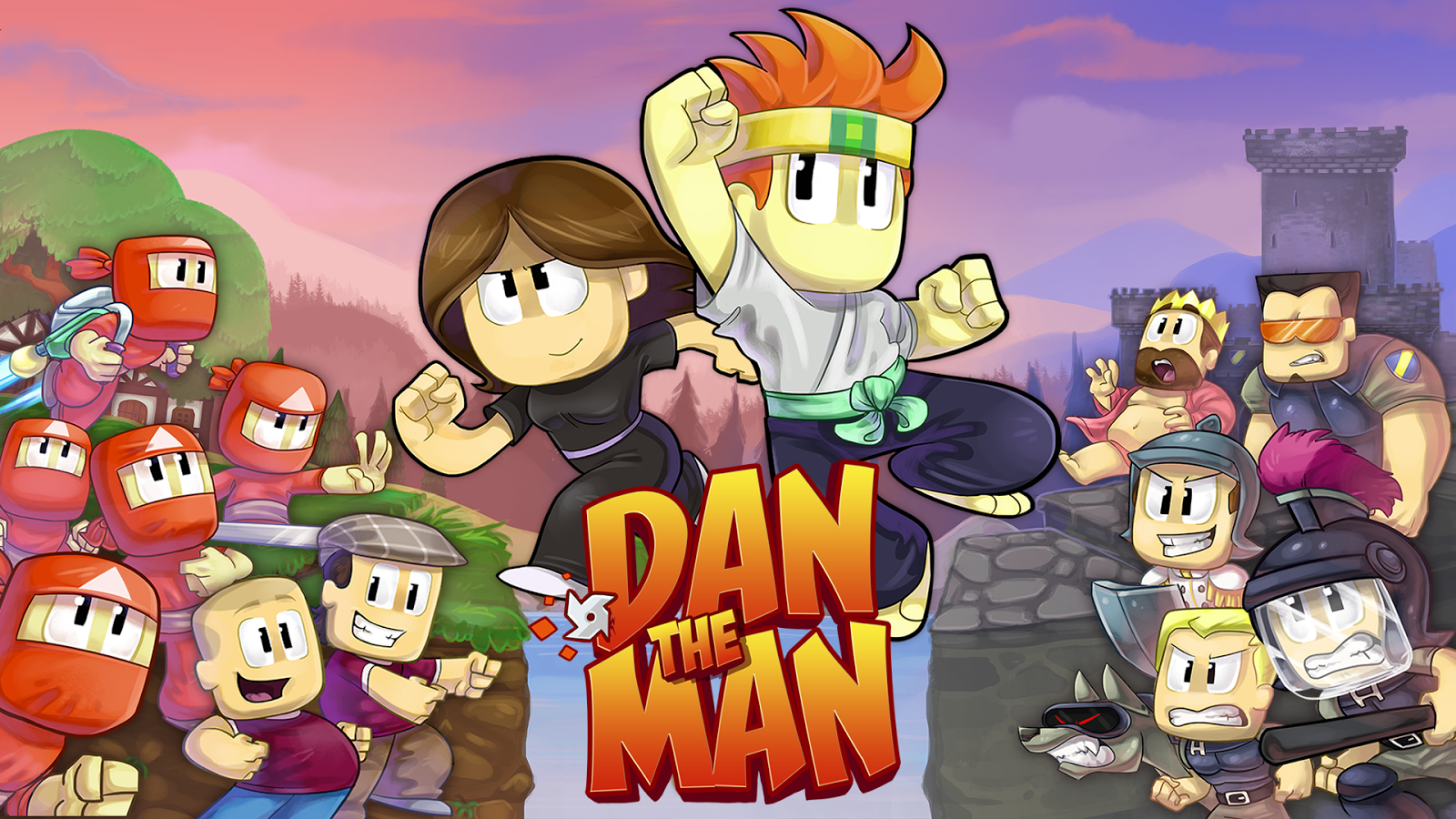 Секретные зоны в dan the man